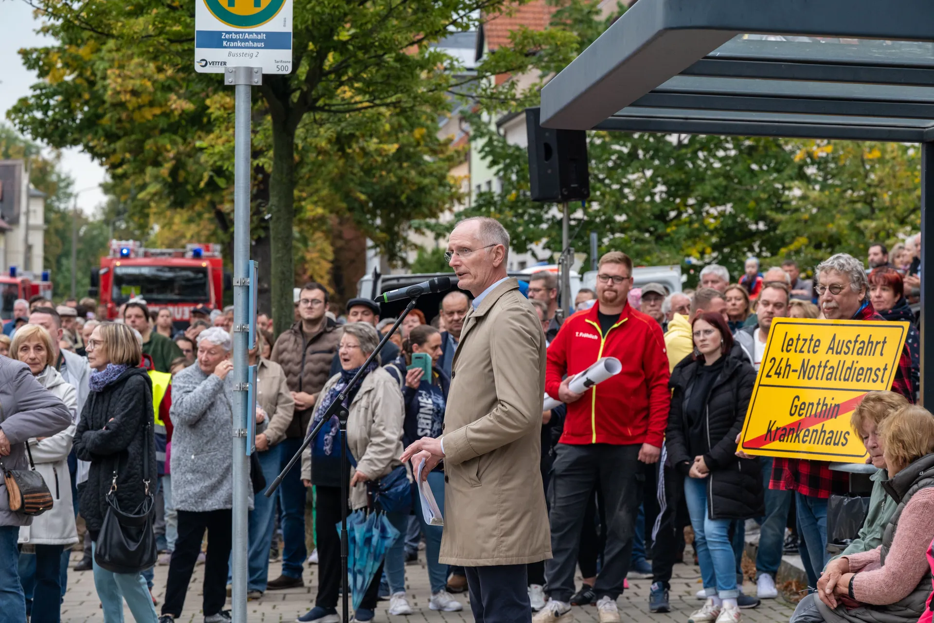 Hintergrundbild Krankenhaus-Demo in Zerbst/Anhalt