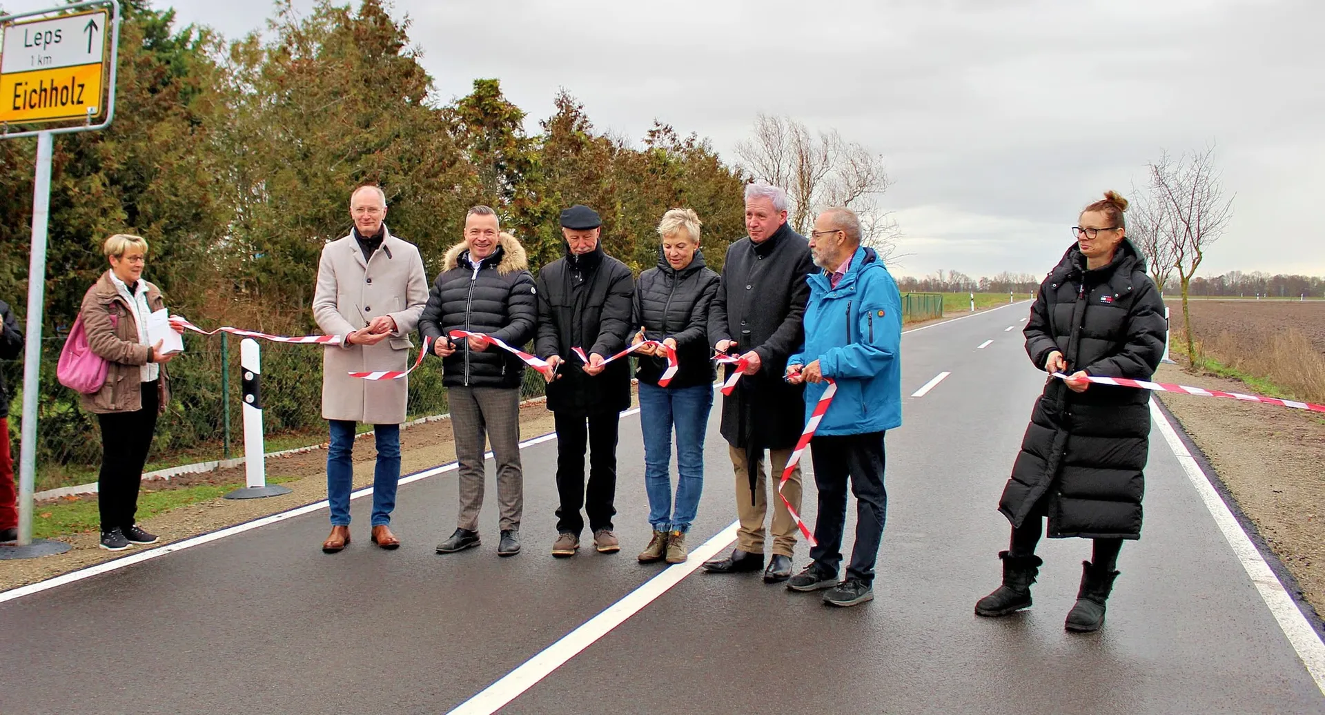 Einweihung sanierter Kreisstraßen im Landkreis Anhalt-Bitterfeld